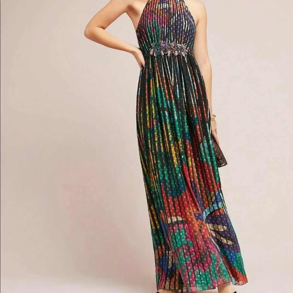 Anthropologie Multicolor Maxi Dress